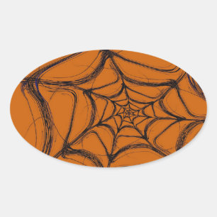 Adesivo de Oval Fratural de Aranha Web