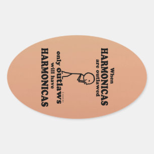 Adesivo de Oval Harmicas com Êxito