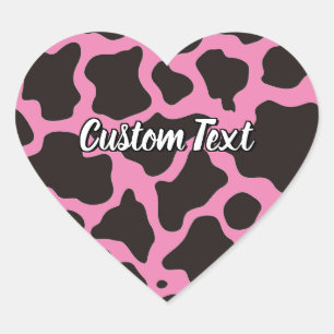 Adesivo de padrão de vaca