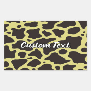 Adesivo de padrão de vaca