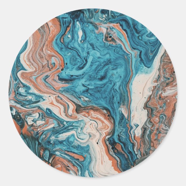 Adesivo de padrão: Design de arte com cor diferent (Frente)