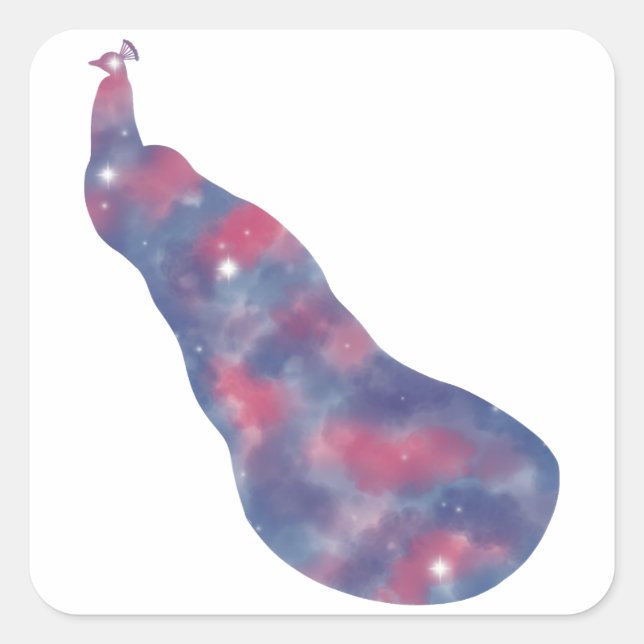 Adesivo de Paisagem de Peacock Claro (Frente)