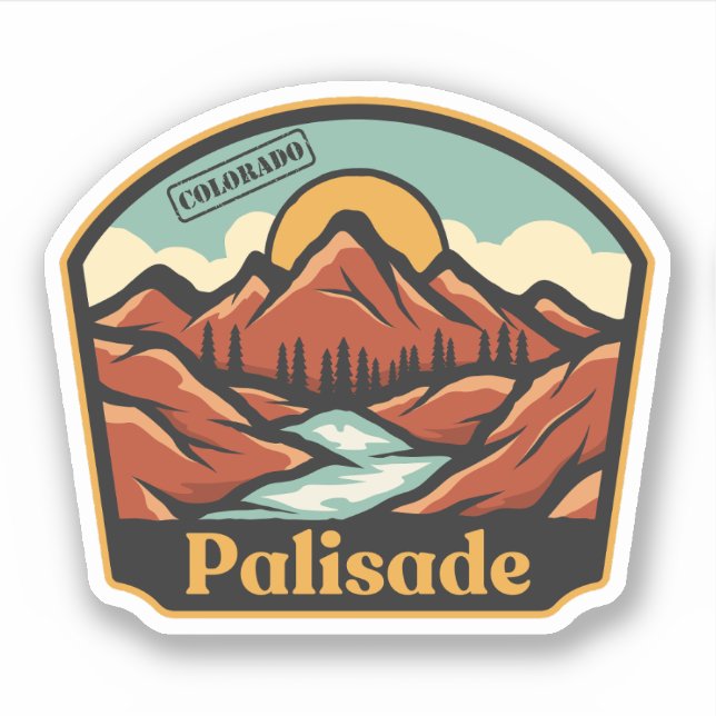 Adesivo de Palisade, Colorado (Frente)