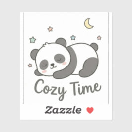 Adesivo de Panda Fofo e Aconchegante | Panda Kawai