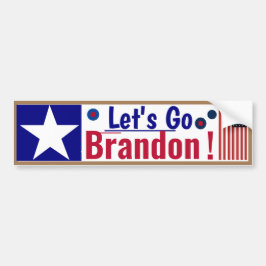 Adesivo de Para-choque Amigável Vamos Brandon