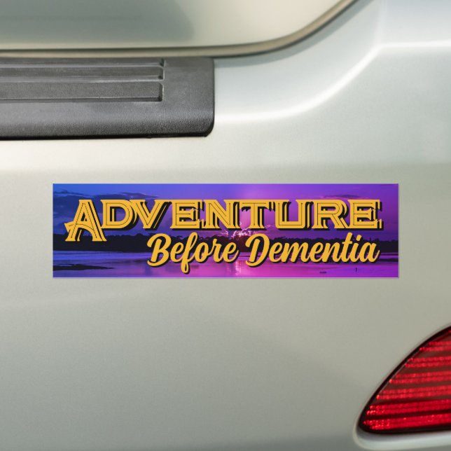 Adesivo de Para-choque "Aventura" (No carro)