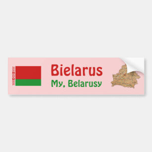 Adesivo de Para-choque com Bandeira e Mapa da Biel