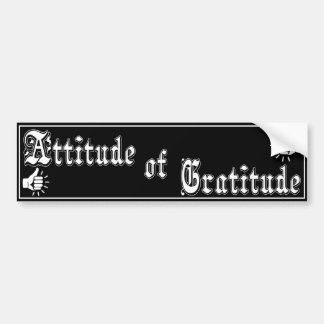 Adesivo de para-choque com slogan de Atitude de Gr