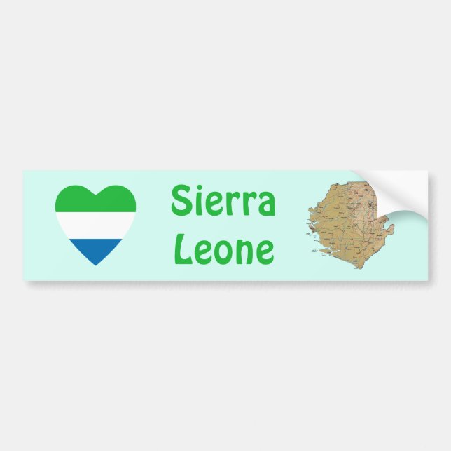 Adesivo de Para-choque Coração com Bandeira da Ser (Frente)