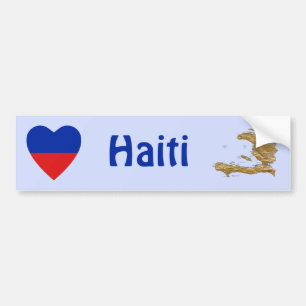 Adesivo de Para-choque Coração com Bandeira do Hai
