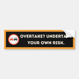 Adesivo de Para-choque de Aviso de Overtaking Ousa