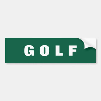 Adesivo de para-choque de golfe