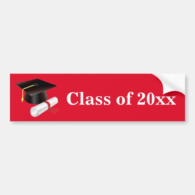 Adesivo de Para-choque de Graduado (Frente)