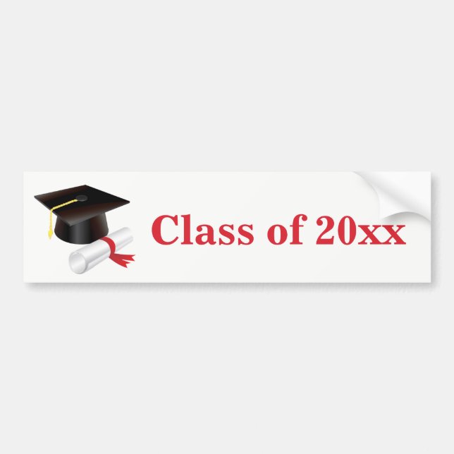 Adesivo de Para-choque de Graduado (Frente)