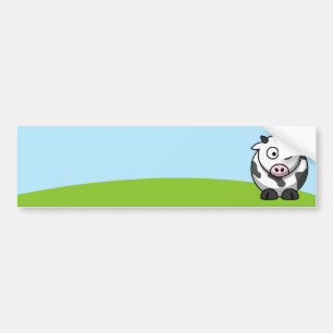 Adesivo de Para-choque de Vaca Fofa