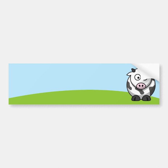 Adesivo de Para-choque de Vaca Fofa (Frente)