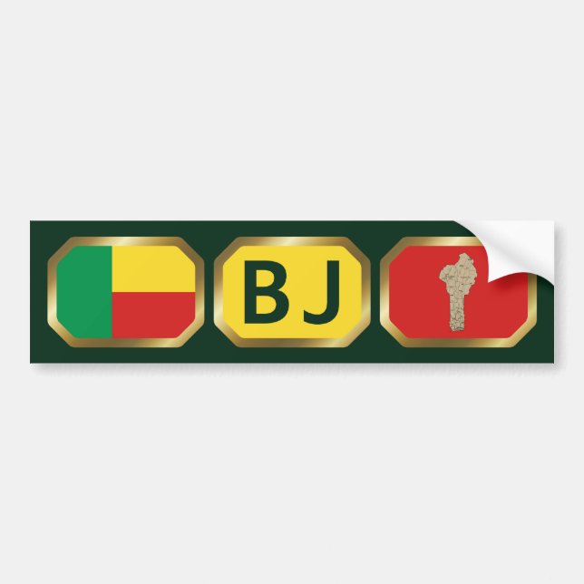 Adesivo de Para-choque do Código do Mapa da Bandei (Frente)