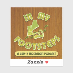Adesivo de Para-choque do In My Footsteps Podcast 