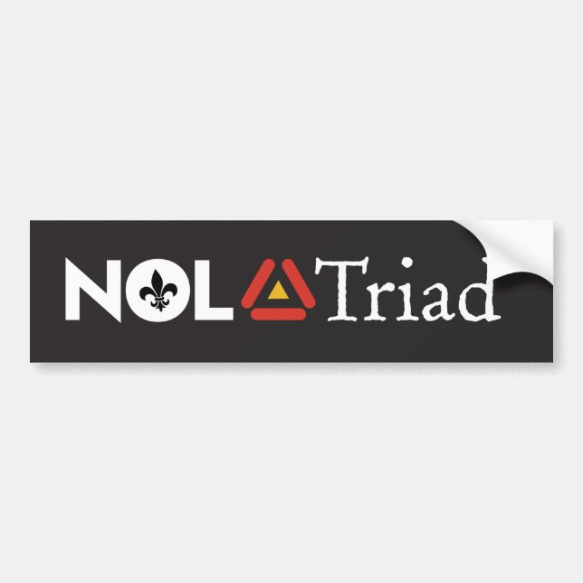 Adesivo de para-choque do NOLA Triad (Frente)
