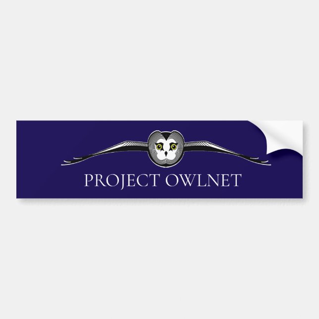 Adesivo de Para-choque do Projeto Owlnet (Frente)