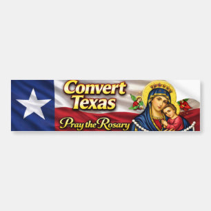 Adesivo de Para-choque do Terço do Texas