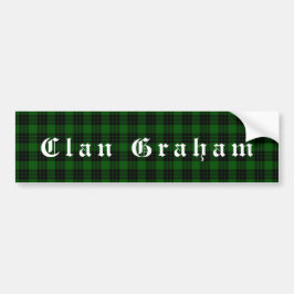 Adesivo de Para-choque do Xadrez do Clã Graham