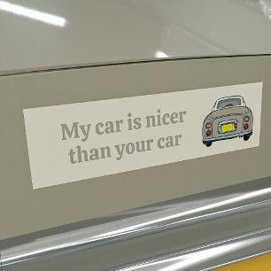 Adesivo de Para-choque Engraçado Meu Carro é Mais