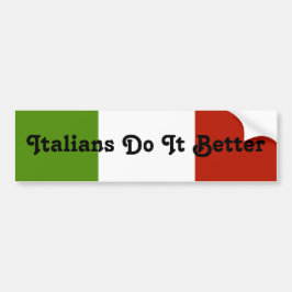 Adesivo de Para-choque Italianos Fazem Melhor