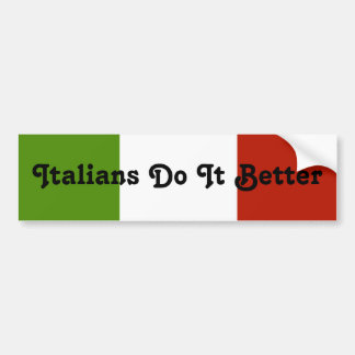 Adesivo de Para-choque Italianos Fazem Melhor