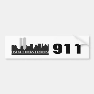 Adesivo de Para-choque Lembrando 911