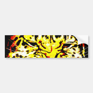 Adesivo de Para-choque Olhos de Leopardo Close-up