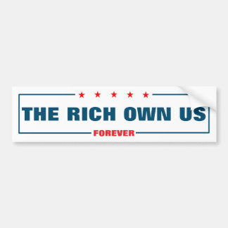 Adesivo de Para-choque Os Ricos Nos Proprietários