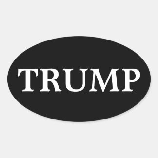 ADESIVO DE PARA-CHOQUE OVAL PRESIDENTE DONALD TRUM