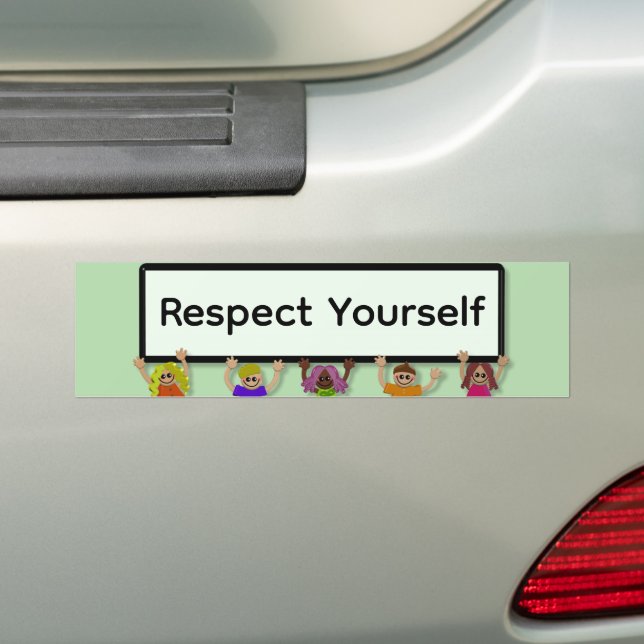 Adesivo de Para-choque Respeite-se (No carro)