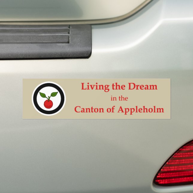 Adesivo de Para-choque SCA Appleholm (No carro)