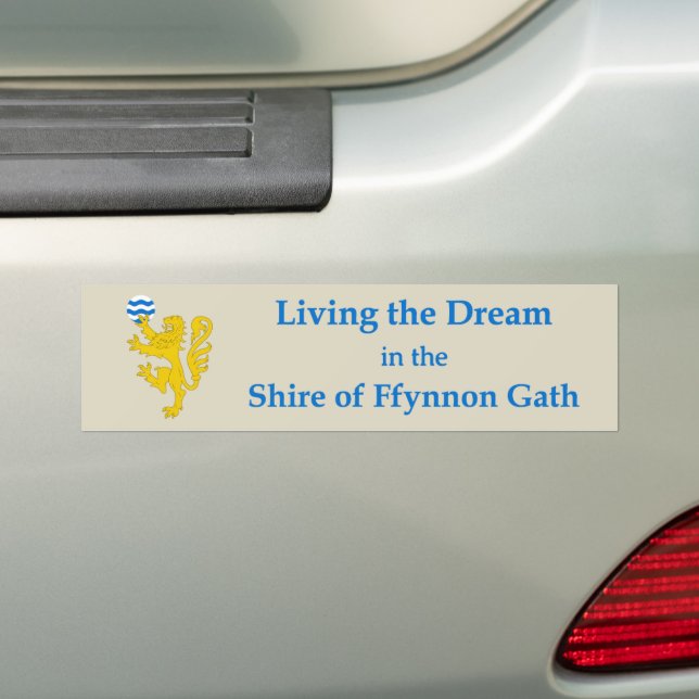 Adesivo de Para-choque SCA Ffynnon Gath (No carro)