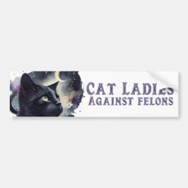 Adesivo de Para-choque Senhoras Gatos Anti Trump