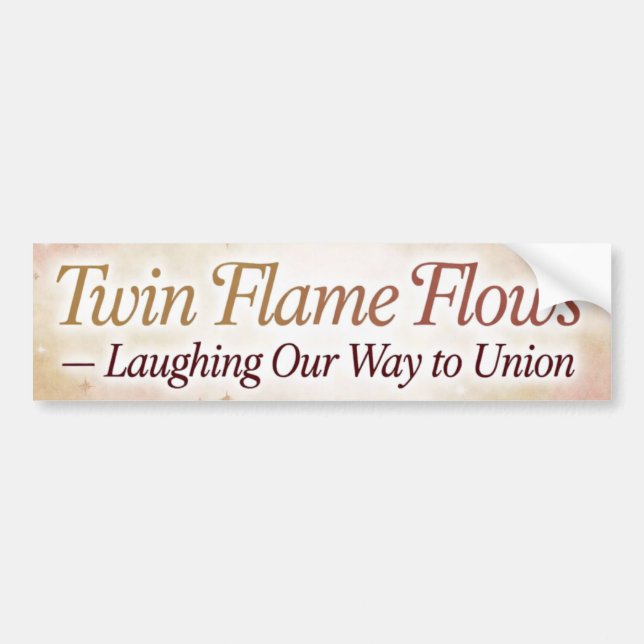 Adesivo de para-choque Twin Flame Flows Rindo (Frente)