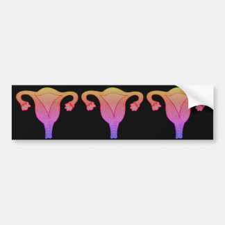 Adesivo de para-choque Útero Feminista