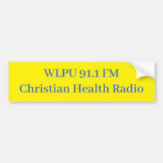 Adesivo de para-choque WLPU 91.1 FM