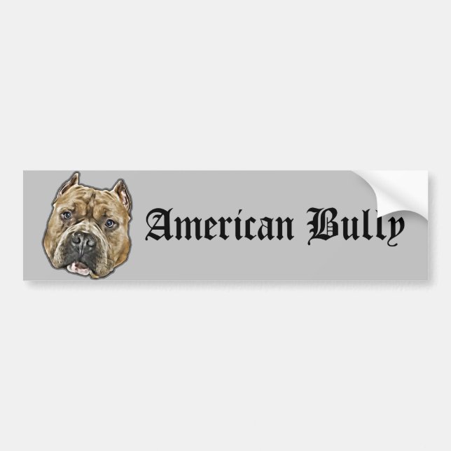 Adesivo de para-choques American Bully Dog (Frente)