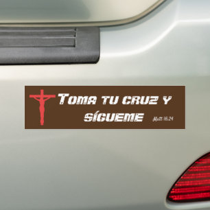 Adesivo de para-choques de cruz Toma tu