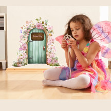 Adesivo de Parede de Porta de Fada Caprichosa com