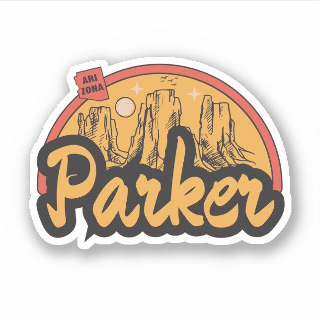Adesivo de Parker, Arizona (Frente)