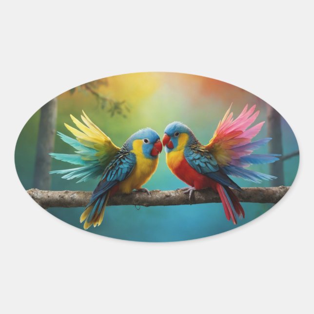 adesivo de pássaro (Frente)