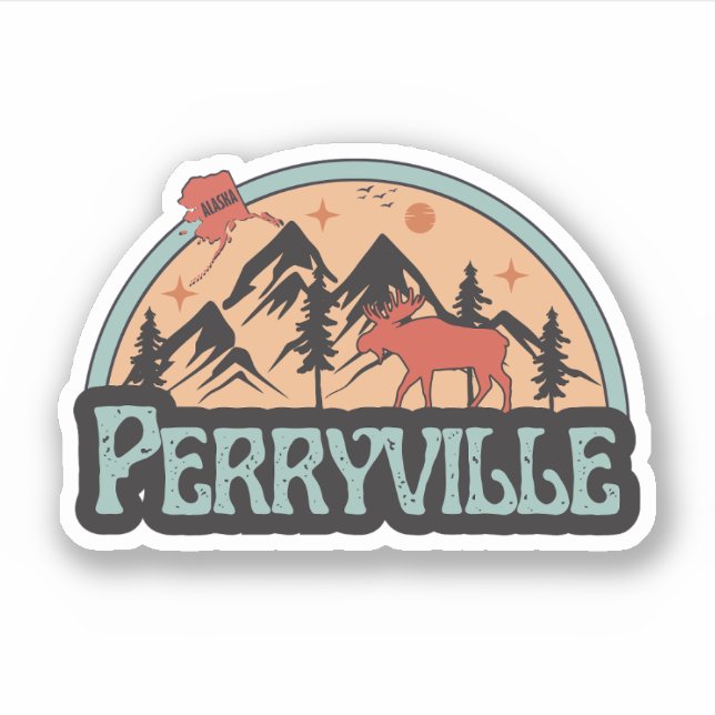 Adesivo de Perryville, Alasca (Frente)