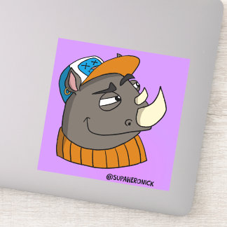 Adesivo de Personagem de Desenho Animado do Menino