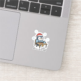Adesivo de Pinguim Salve a Temporada Agora