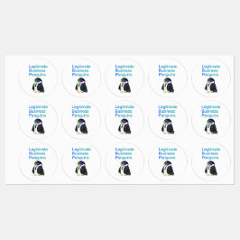 adesivo de pinguins de negócios legítimos impermeá