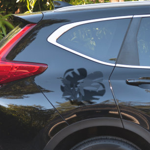 Adesivo de planta Monstera para carro